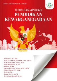 Image of Teori dan Aplikasi Pendidikan Kewarganegaraan